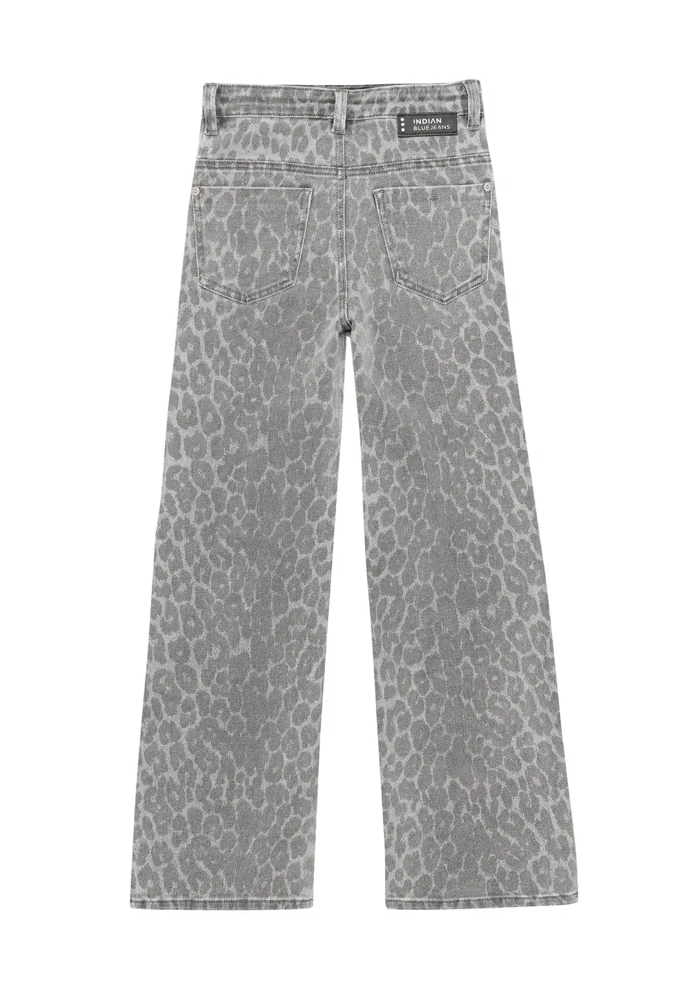 Джинсы свободного кроя с принтом - джинсы свободного силуэта Indian Blue Jeans, Grey — фото 3