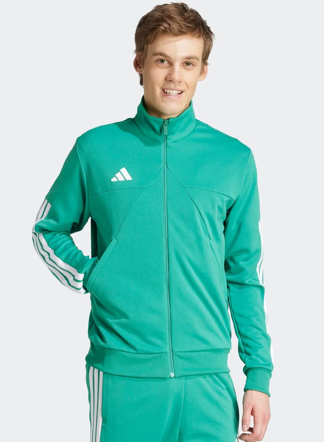 Олимпийка с логотипом Tiro wordmark Adidas, зеленый