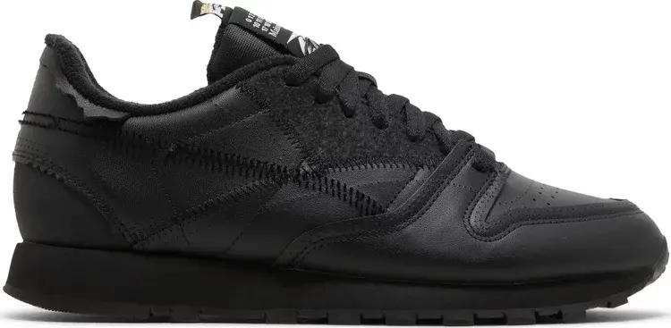 

Кроссовки maison margiela x classic leather 'memory of - black' Reebok, черный