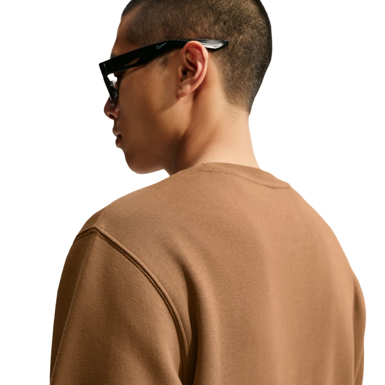 Мужская куртка из смеси хлопка и полиэстера Nike Club Crew, White/Ale Brown — фото 2