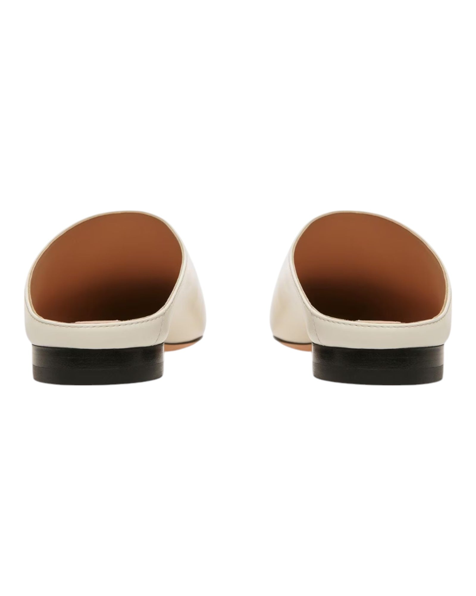 Bally Nara 6303413 Женские туфли-лодочки из кожи на плоской подошве, белый — фото 4