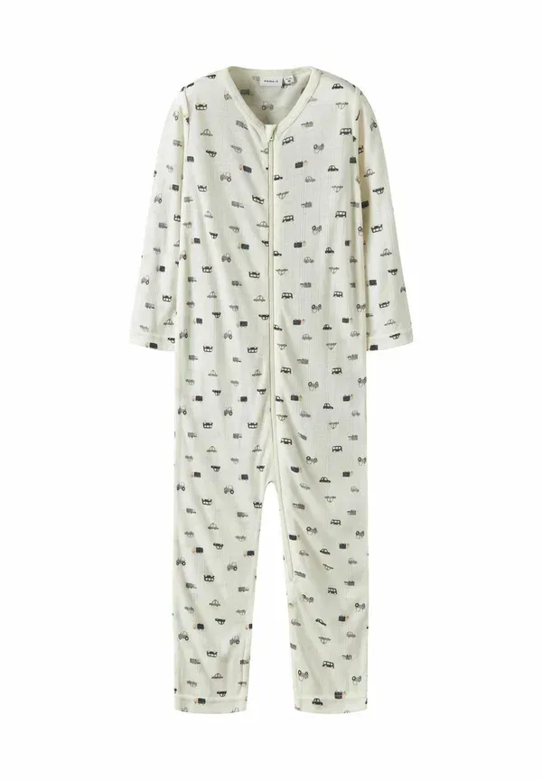 Комбинезон шерстяной Nightsuit merino wool Name It, Snow white, белый