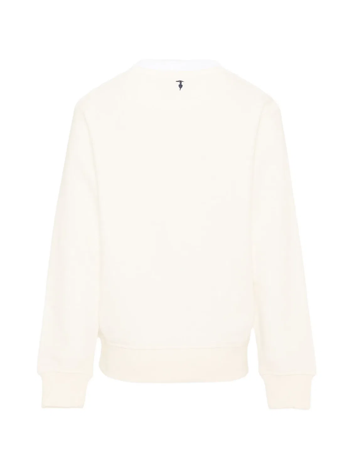 Толстовка с вышитым логотипом Trussardi Junior, нейтральные цвета — фото 2