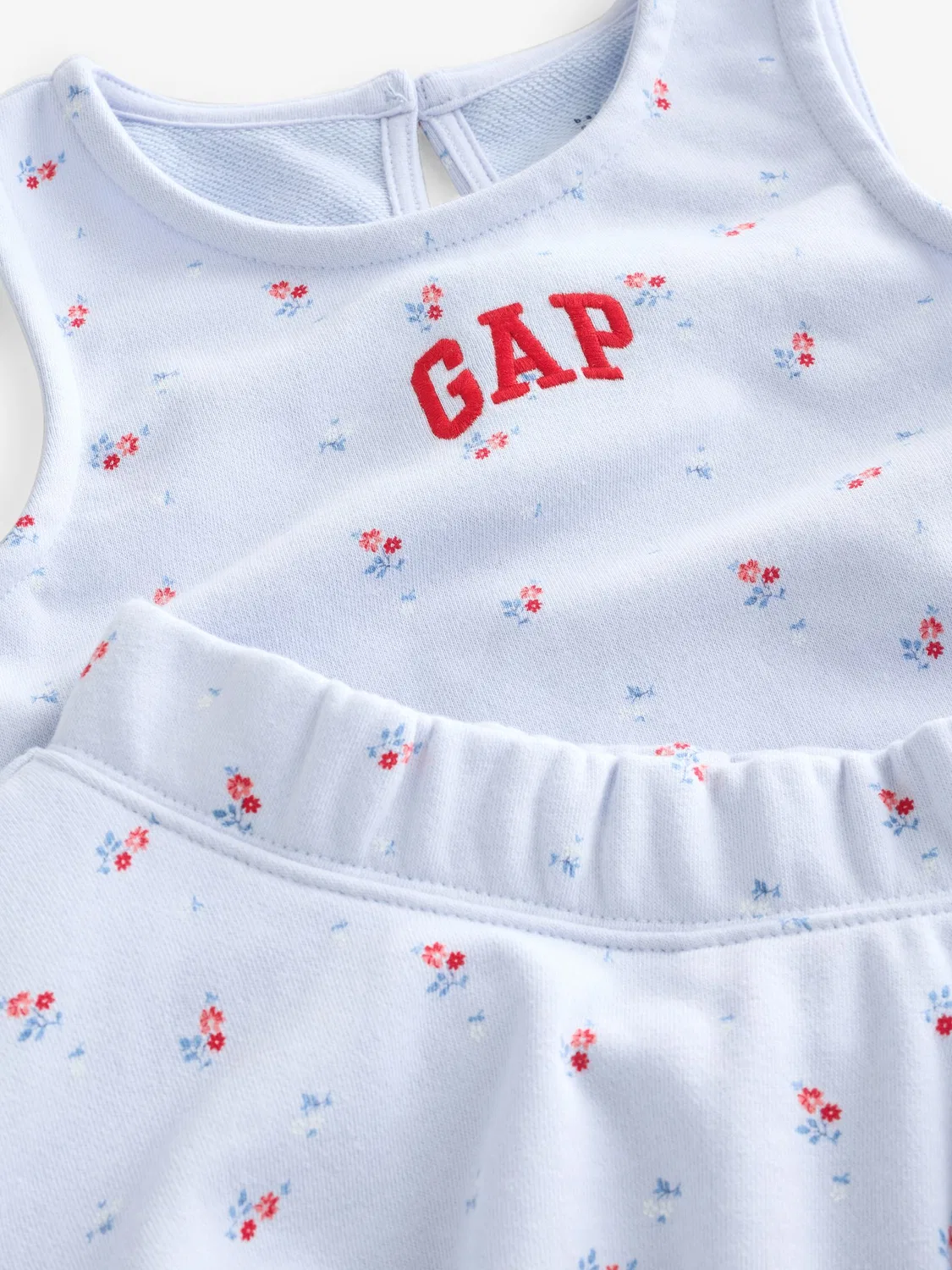 Спортивный костюм Gap VintageSoft с бантом, Blue Floral — фото 3