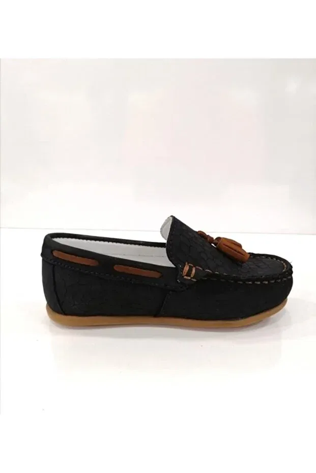 Детские лоферы для мальчиков ортопедические Pine Kids, Navy Blue — фото 2