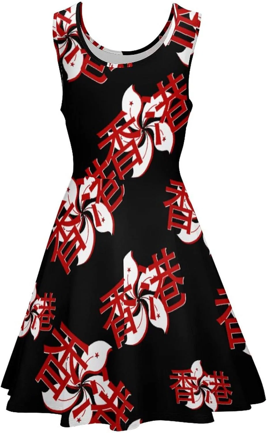 Женское мини-платье без рукавов с большим подолом Swing Dress, Style-13 — фото 4