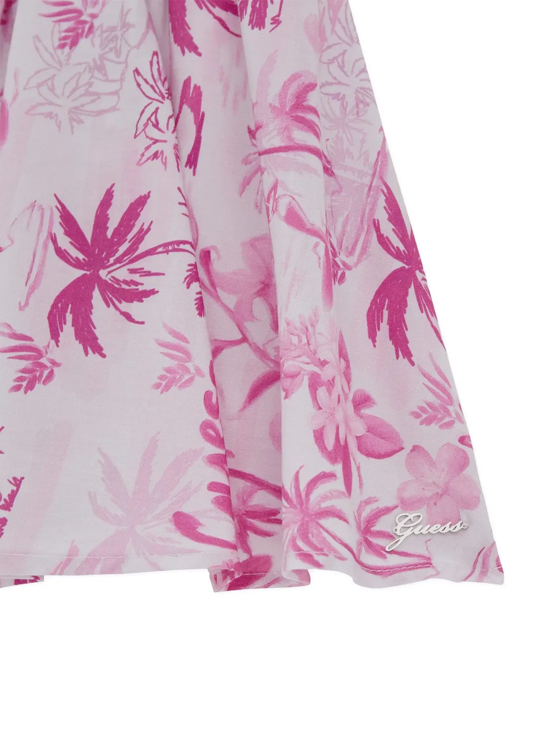 GUESS Мини-юбка Palm Tree розовая — фото 2