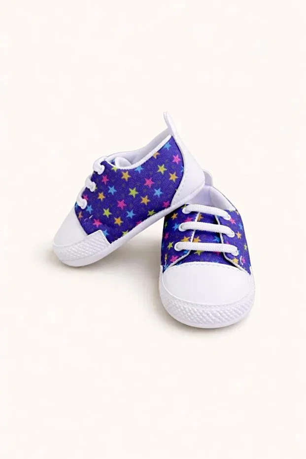 Детские туфли для девочек с рисунком Numix Baby Kids, Purple — фото 3