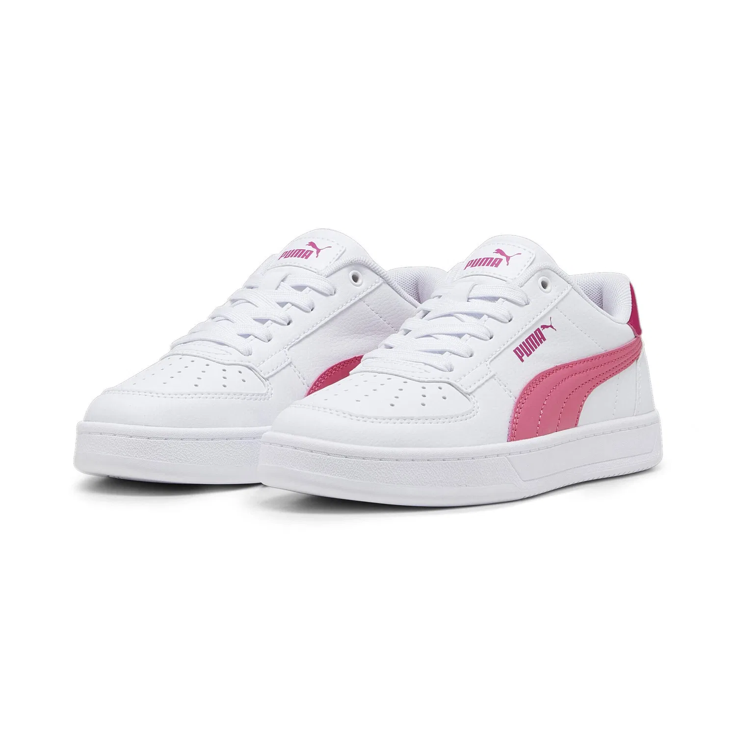 Детские кроссовки для мальчиков с перфорированным верхом PUMA Caven 2.0 Jr, White Strawberry Burst Pinktastic Pink — фото 2