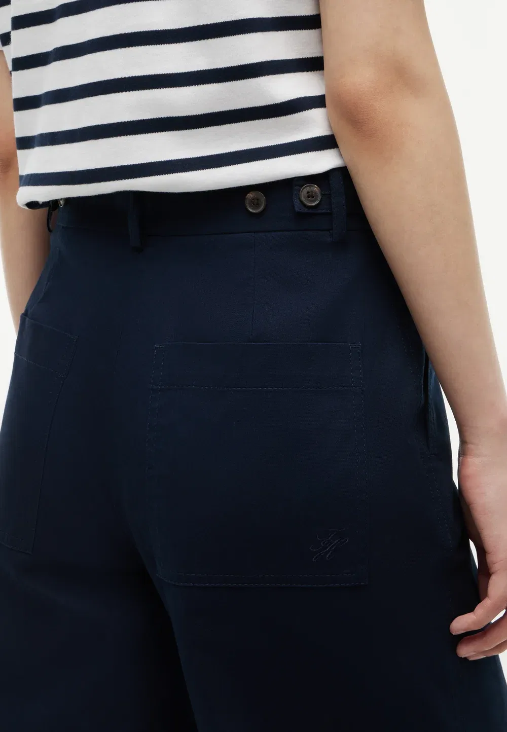 Брюки с широкими штанинами Tommy Hilfiger, Dark Night Navy — фото 4