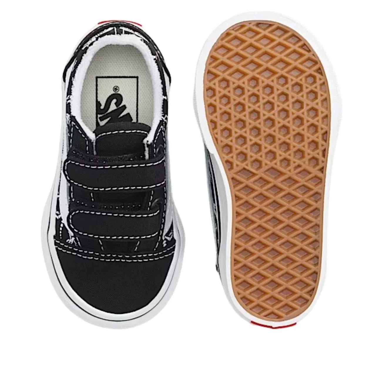 Детские кеды с принтом модель Old Skool Vans, черный — фото 3