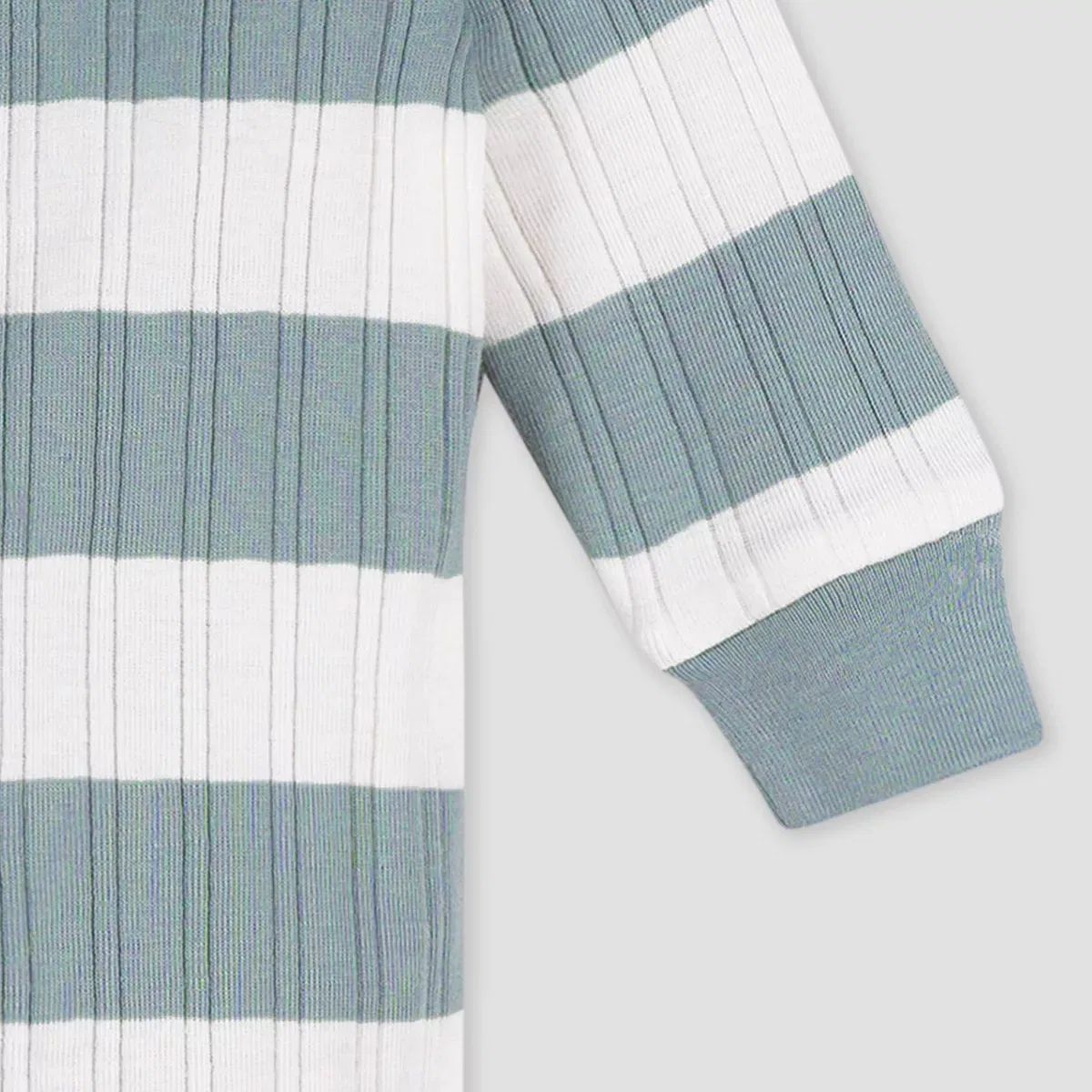 Детский боди-комбинезон с длинным рукавом Striped Sleep N' Play Gerber Childrenswear, Blue — фото 4