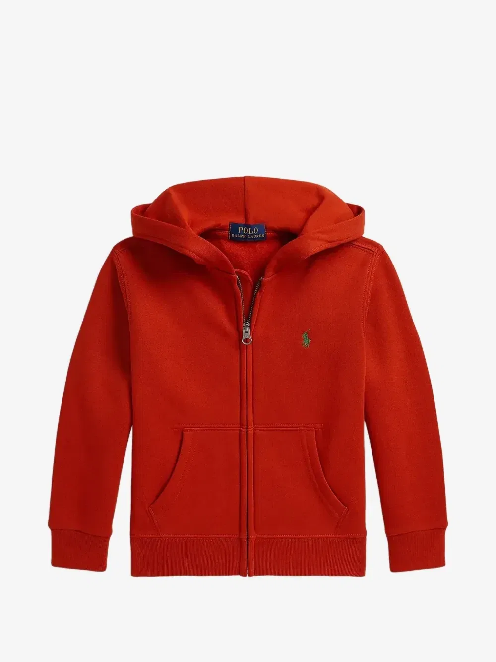 Толстовка на молнии с вышитым логотипом Polo Ralph Lauren Kids, красный