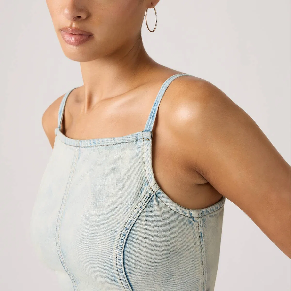 Майка с квадратным вырезом Levi's, Cielito Lindo Tank - Light Wash — фото 4