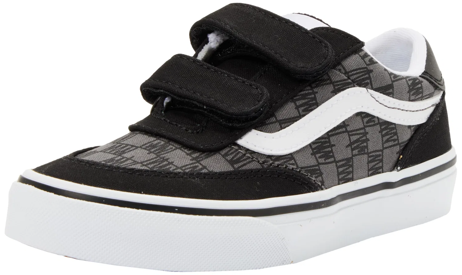Детские кроссовки для мальчиков с принтом Brooklyn LS V Vans, Scribble Check Black
