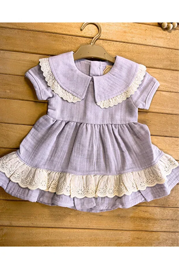 Детское платье для девочек хлопковое Canmana Kids&Baby, Purple — фото 3