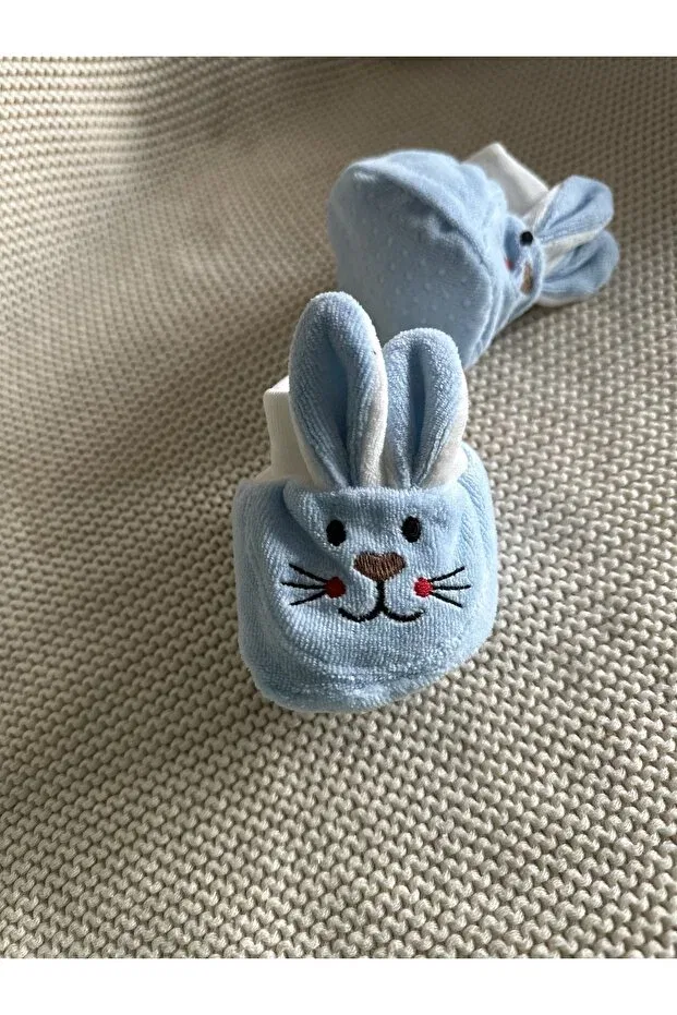Детские пинетки для новорожденных с принтом Rabbit Myluni, Blue