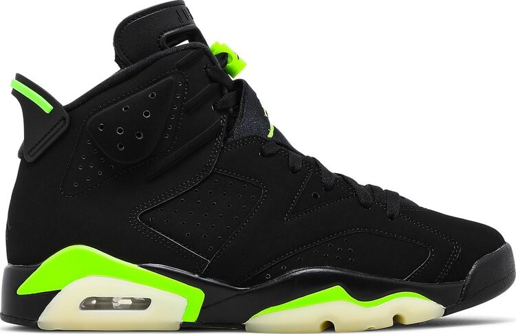 

Кроссовки Air Jordan 6 Retro Electric Green, черный