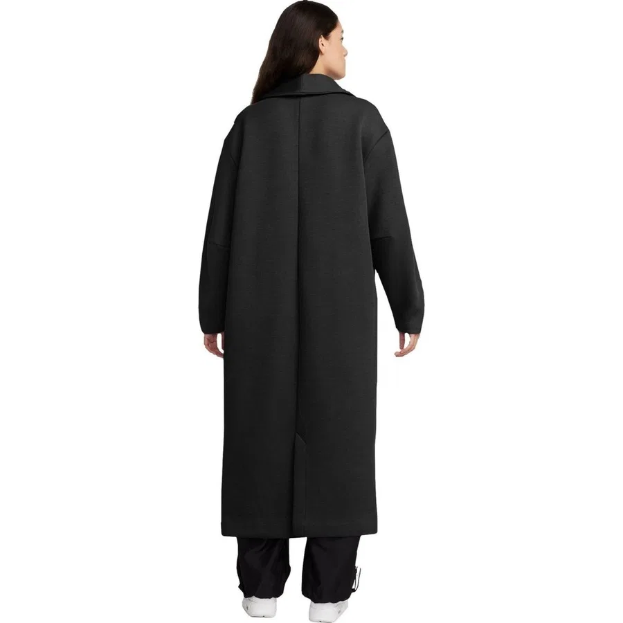 Женский удлиненный джемпер Nike Sportswear Tech Fleece, Черный — фото 2