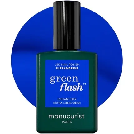 Гель-лак Manucurist Green Flash LED Ultramarine, Electric Blue
