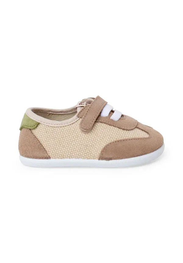 Пинетки на липучке barefoot combinadas cordones elasticos Pisamonas Tierra