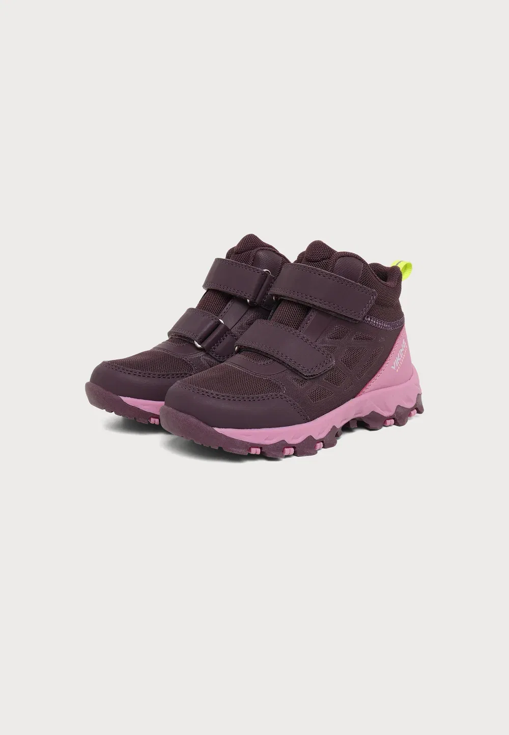 Track mid wp 2v - высокие кроссовки Viking, Plum/Multi-Coloured — фото 2