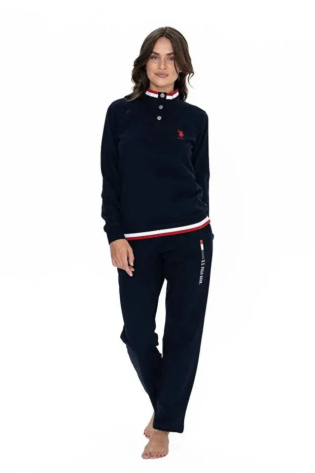 Женский пижамный комплект с длинным рукавом U.S. Polo Assn., Lacıvert — фото 4