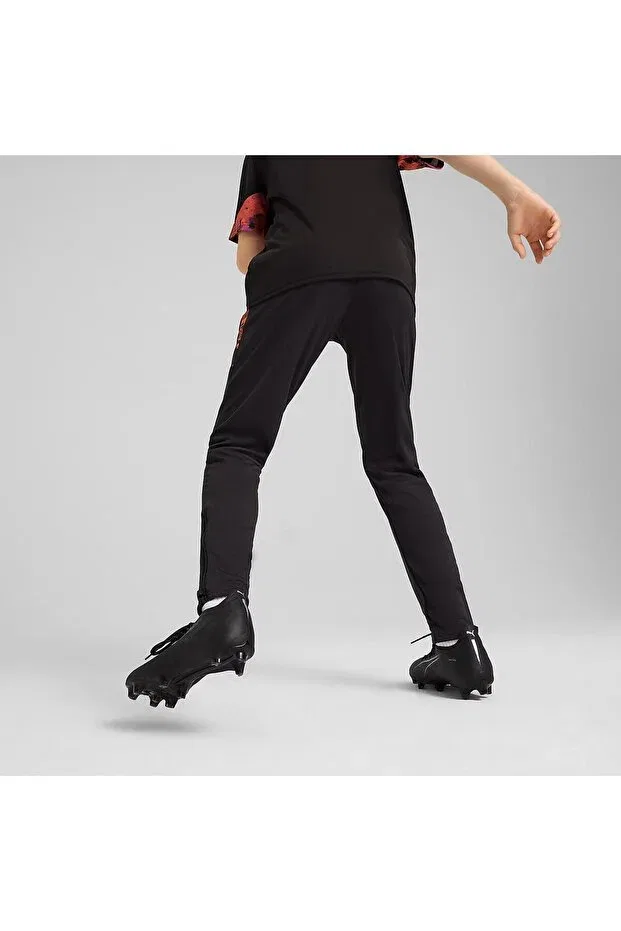 Детские спортивные штаны для девочек скинни Individualcup football Puma, Black — фото 4