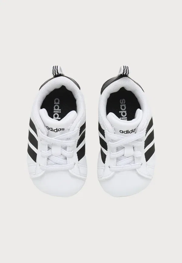 Детские туфли Grand Court Crib унисекс - первые туфли Adidas Performance, белый/черный — фото 4