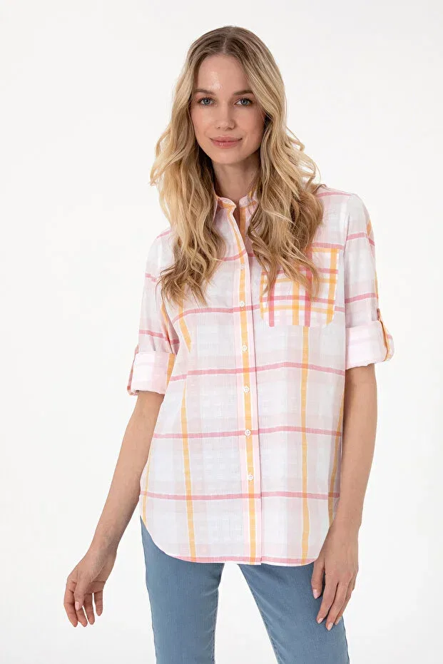 Женская туника с длинным рукавом U.S. Polo Assn., Dark Pink