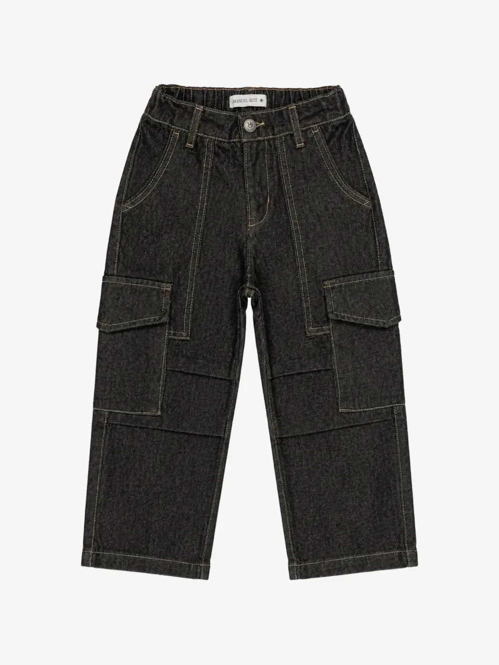 Широкие джинсы Manuel Ritz Kids, черный