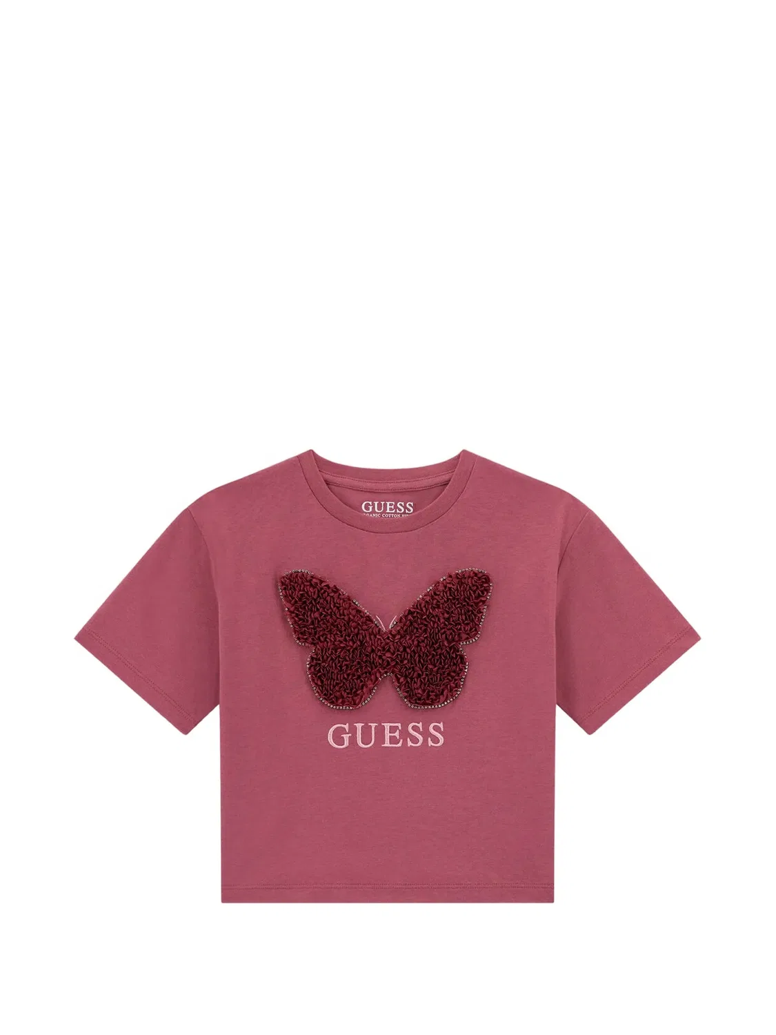 Футболка с декоративным логотипом Guess Usa, розовый