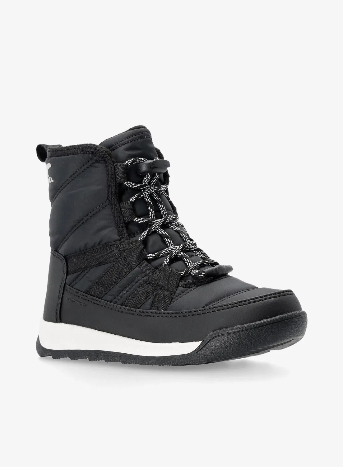 Детские зимние ботинки с высоким голенищем Sorel Youth Whitney II Plus Lace, Schwarz — фото 3