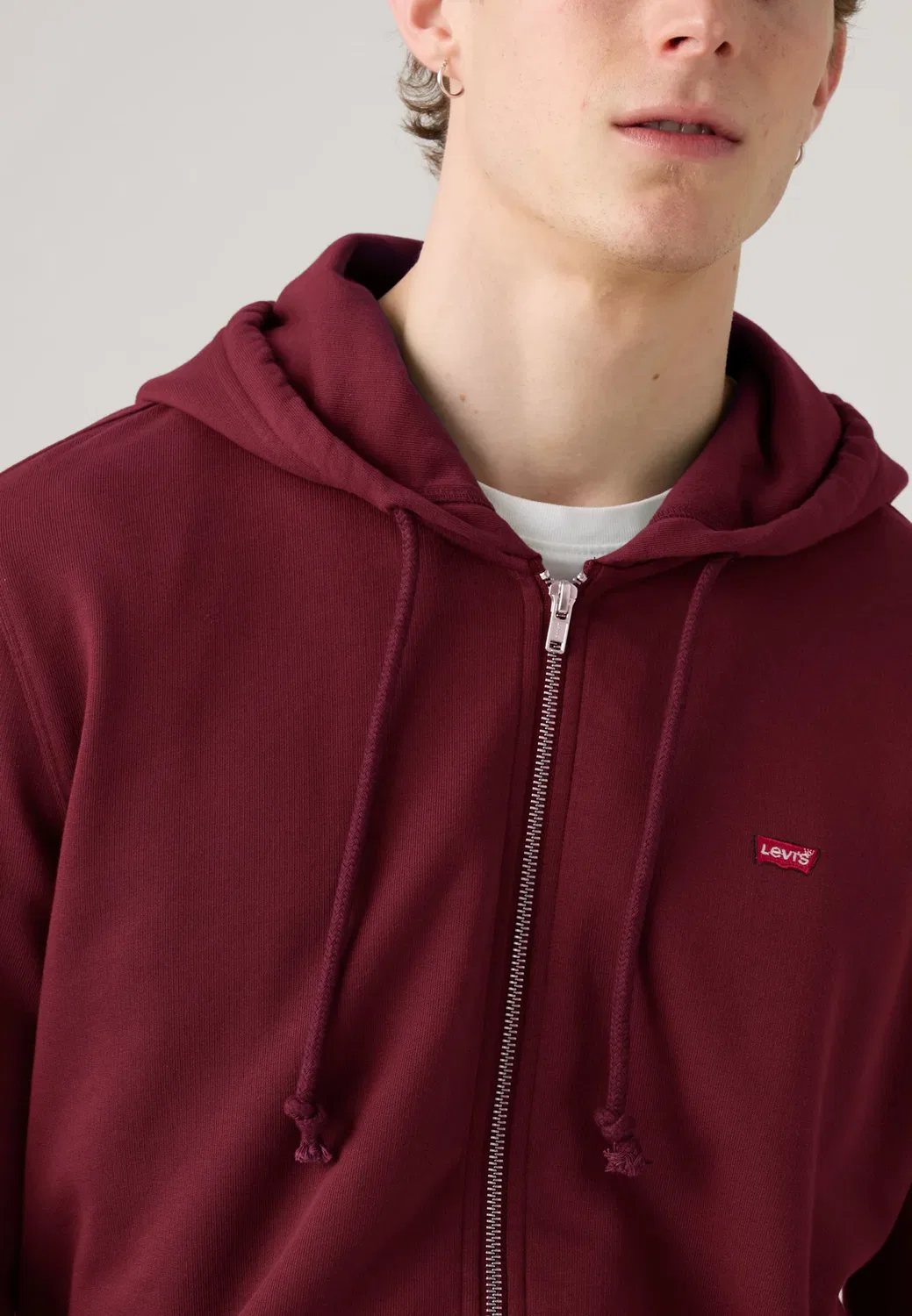 Оригинальная толстовка на молнии - толстовка на молнии Levi'S, Tawny Port — фото 4