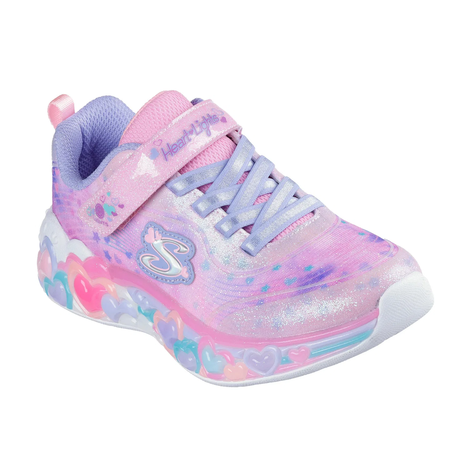 Детские кроссовки с подсветкой Eternal Heart Lights Skechers, Rosa — фото 2