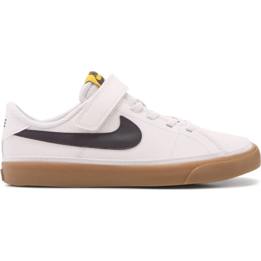 Детские низкие кроссовки Court Legacy Nike, Tan/Black/Gum — фото 2