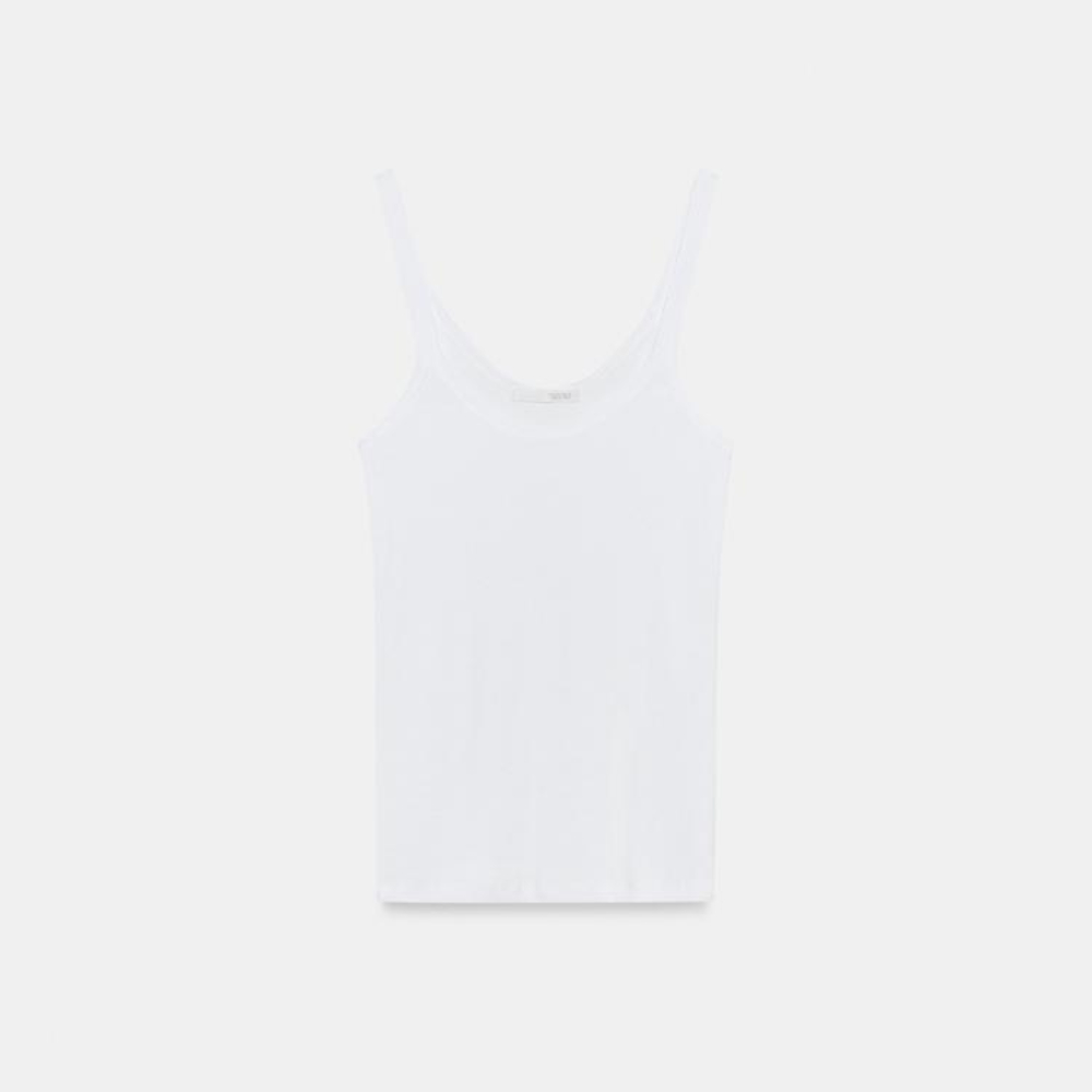 

Топ Zara Ribbed Vest, белый