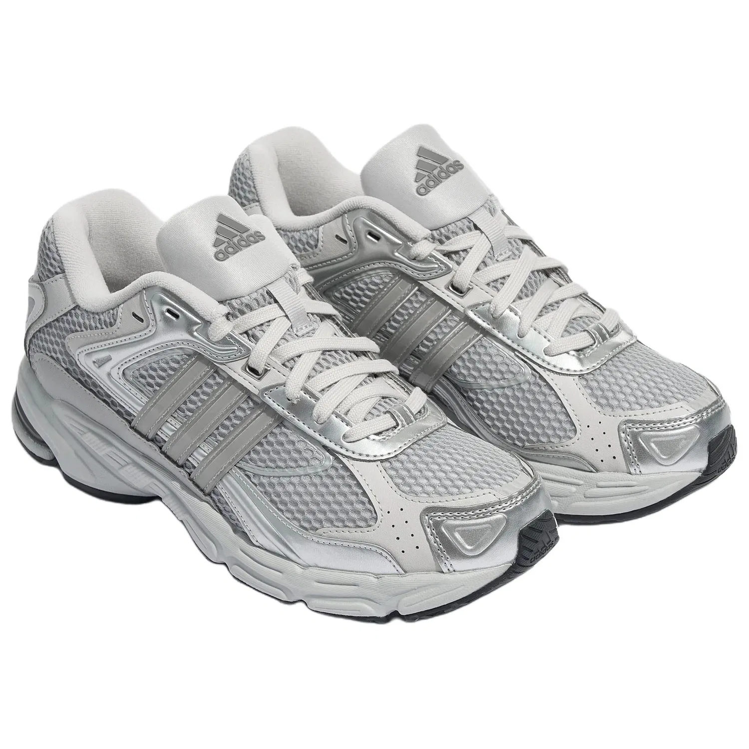 Детские кроссовки на толстой подошве Adidas RESPONSE CL, Solid Gray Light Gray Metallic Silver — фото 4