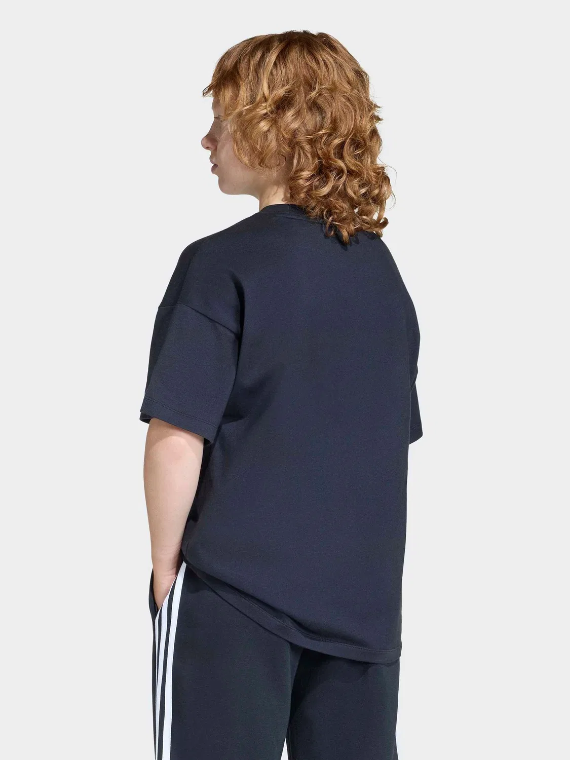 Футболка свободного кроя, Oversized, adidas Originals, черный — фото 3
