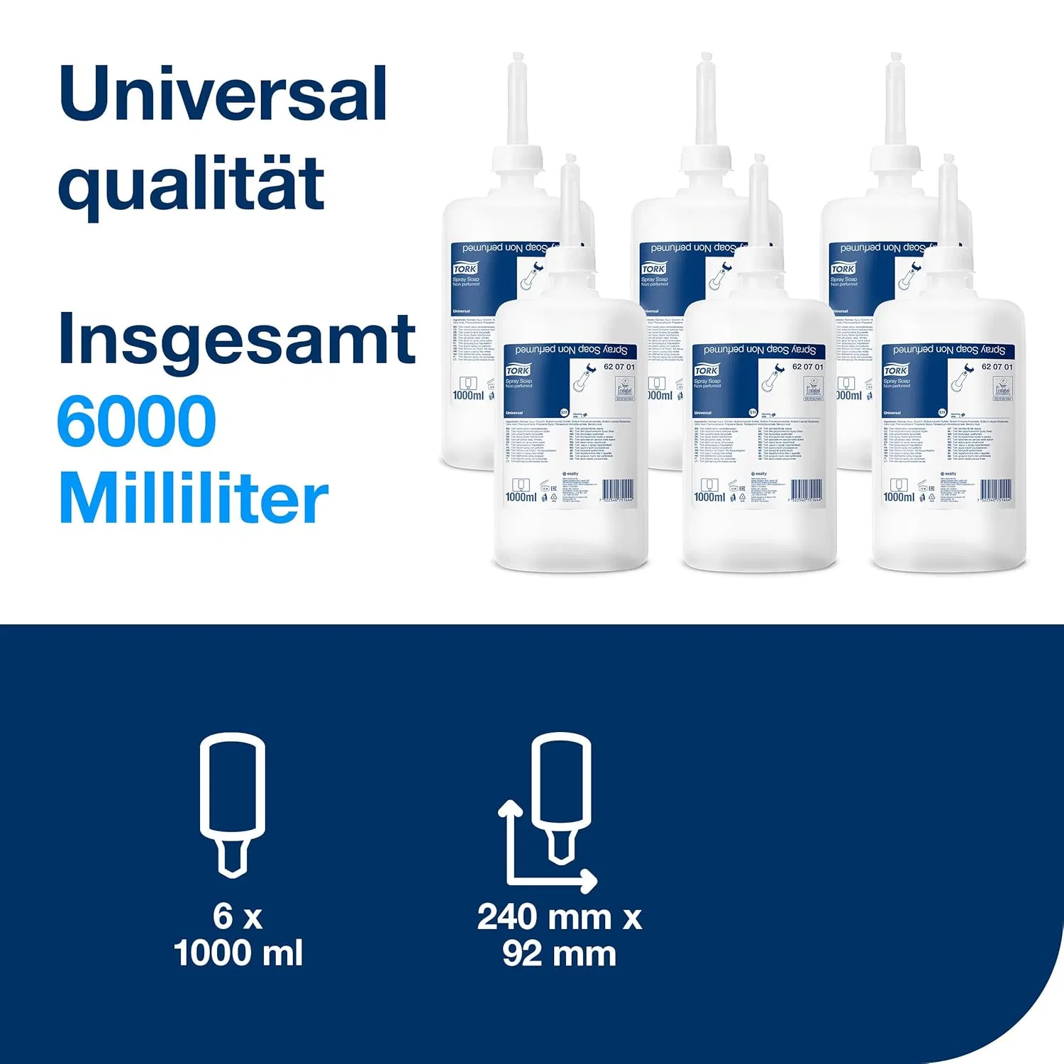 Жидкое мыло Tork Unscented, 6 x 1000 мл — фото 3