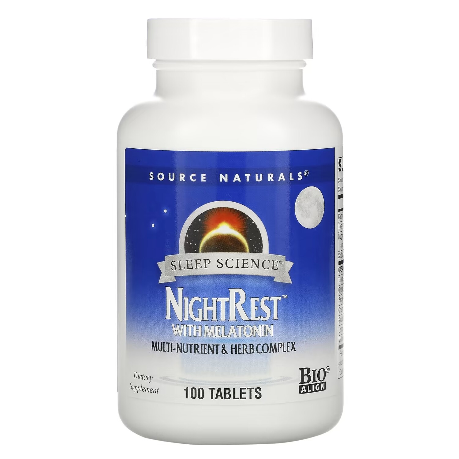 

Source Naturals Sleep Science NightRest с мелатонином, 100 таблеток