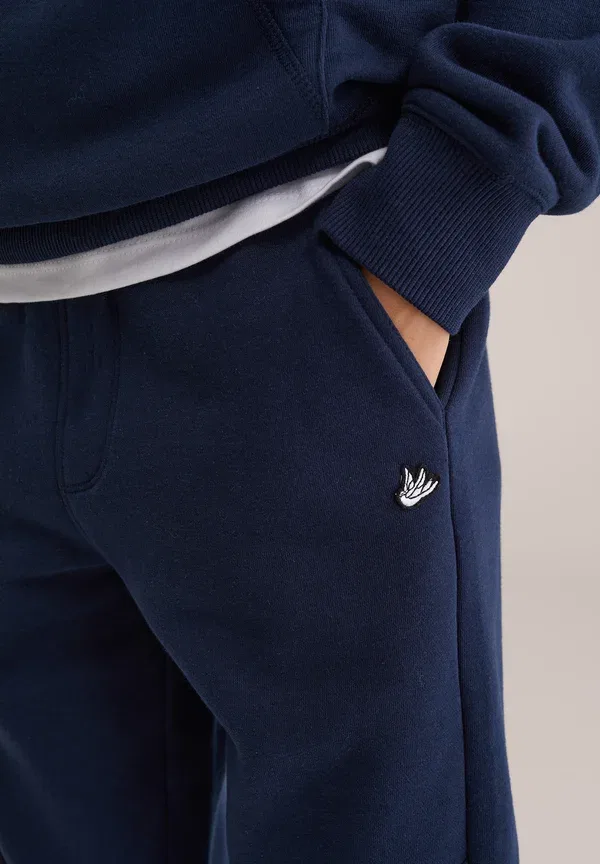 Спортивные брюки из хлопка и полиэстера Treningo We Fashion, Navy Blue, темно-синий — фото 3