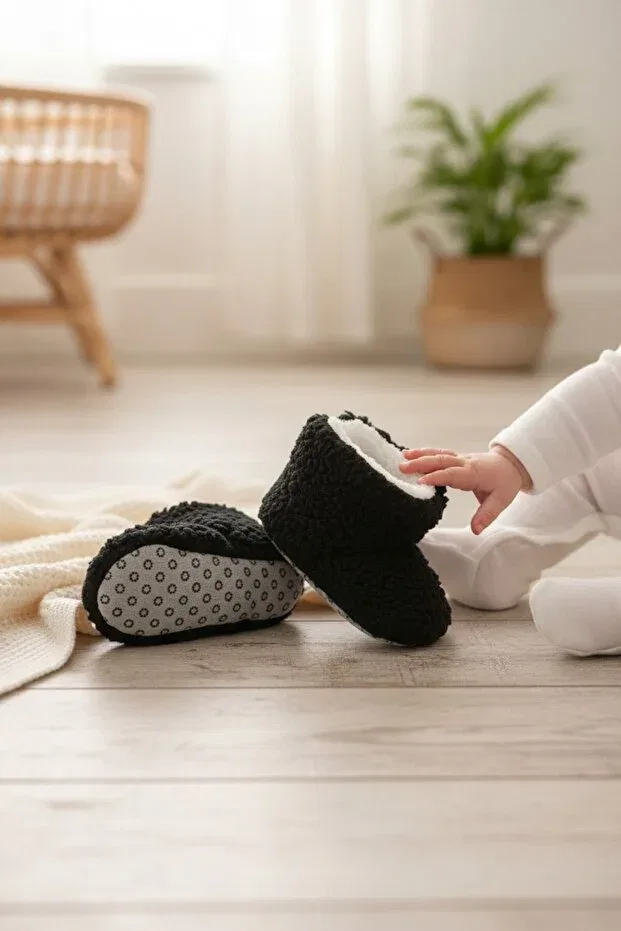 Детские тапочки без завязок Balbeybi, Black
