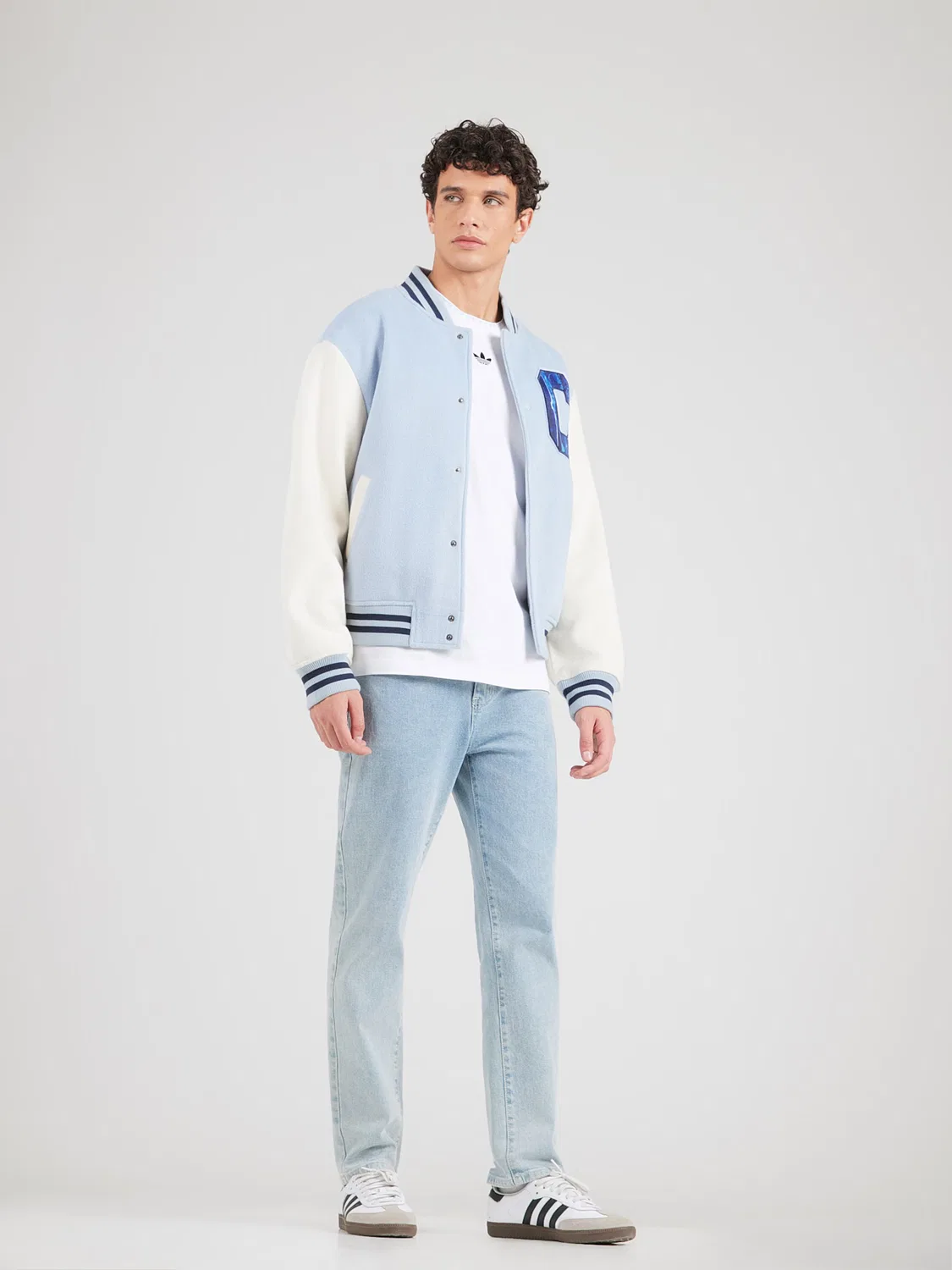 Футболка Adidas Originals CHEST белого цвета — фото 4