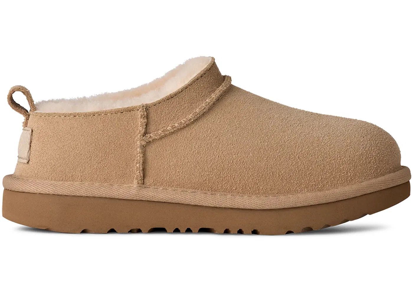Детские тапочки-слипперы с мехом UGG Classic Micro Slipper, Sand