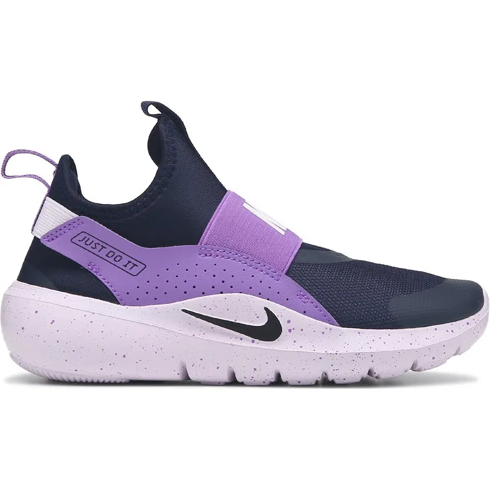 Детские кроссовки Flex Runner 4 без шнурков для малышей Nike, Black/Purple — фото 2