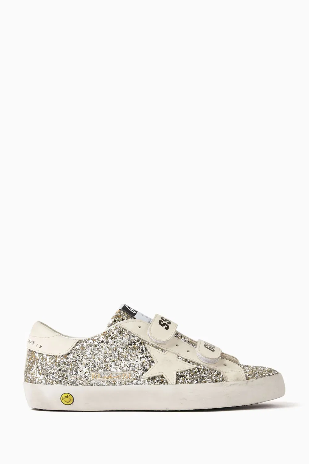 Кроссовки с блестками Old School Sneakers GOLDEN GOOSE — фото 3