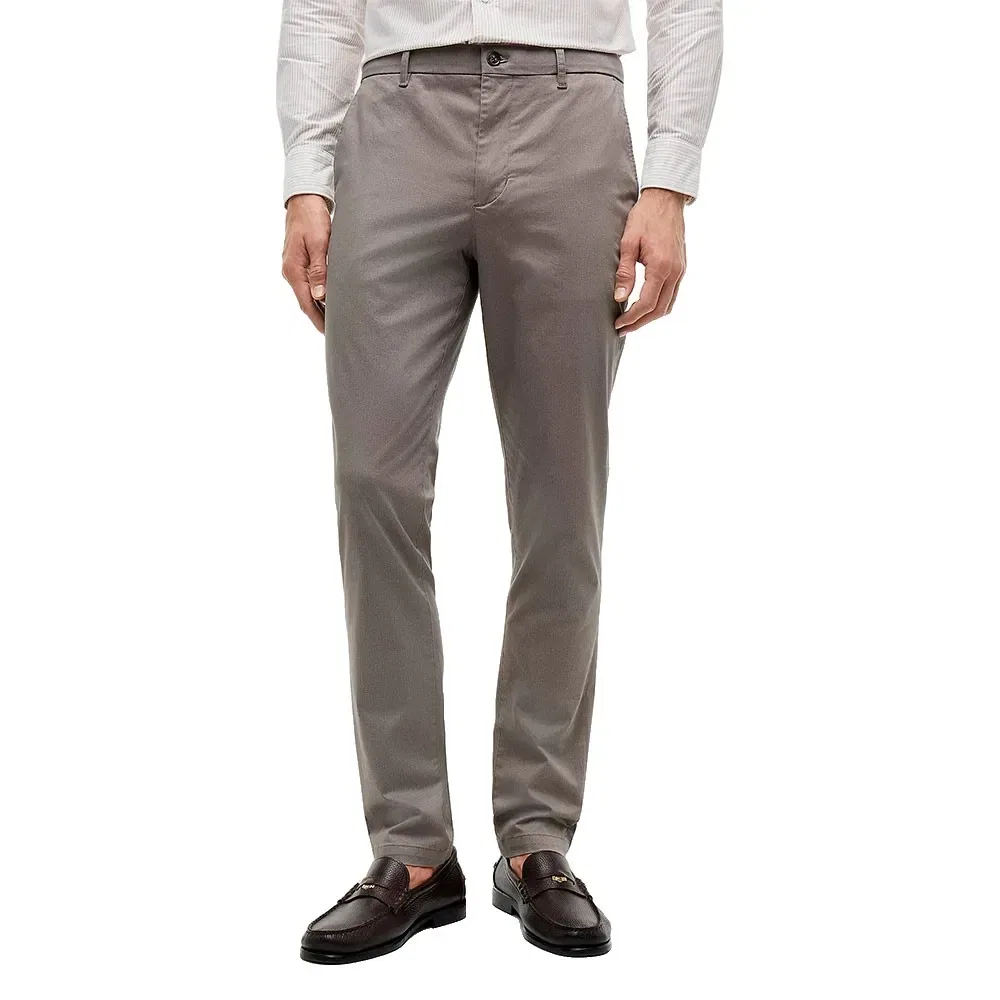 Мужские чиносы с принтом Bleecker MW0MW44331 Tommy hilfiger, Grey