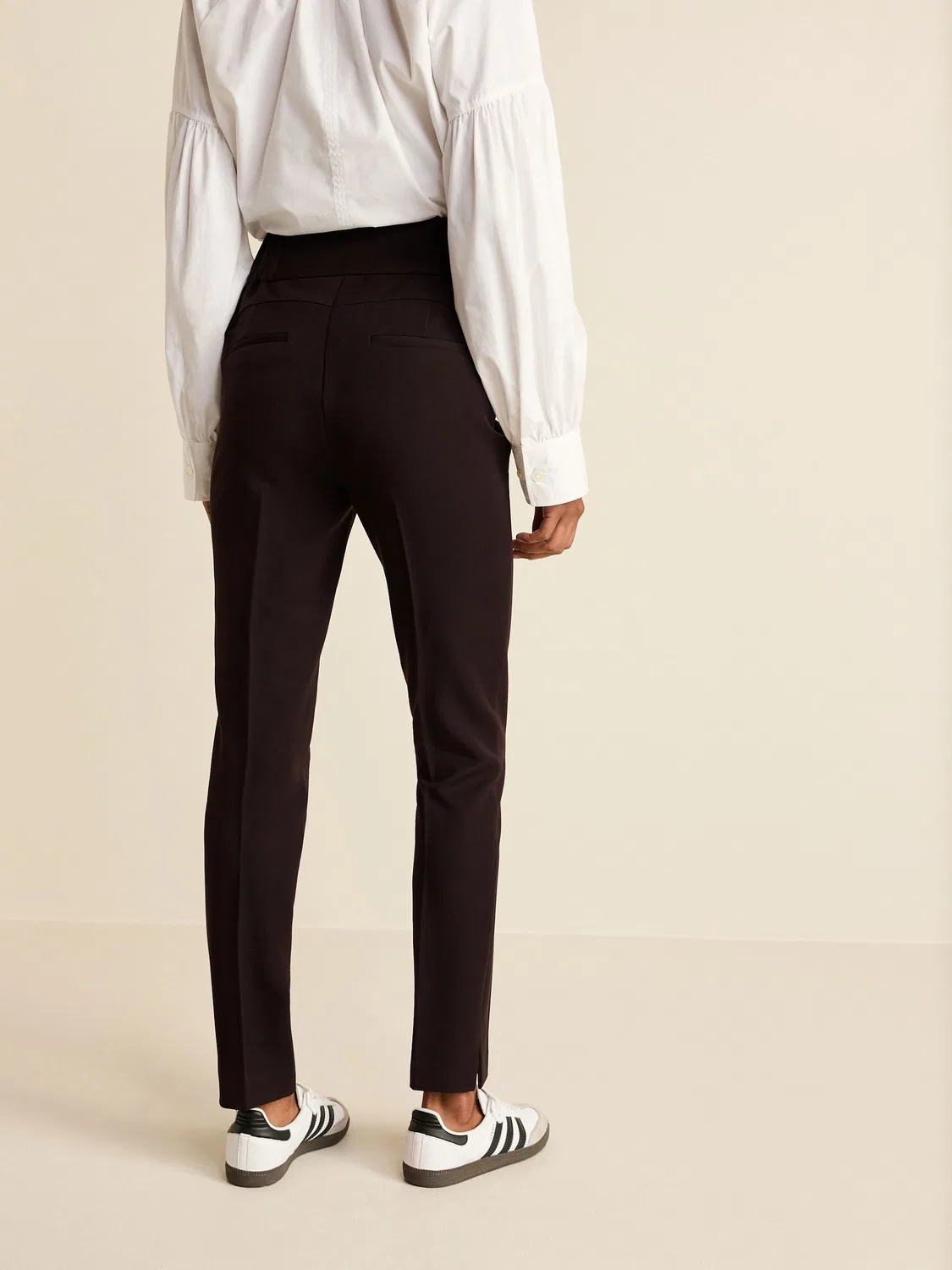 Брюки зауженные, модель Tailored Trousers Next, черный — фото 3