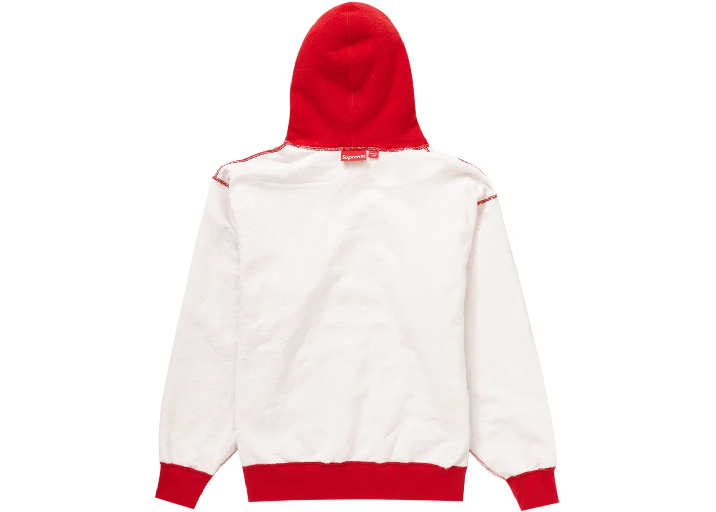 Мужской худи с принтом Supreme Inside Out Box Logo Supreme, Red — фото 3